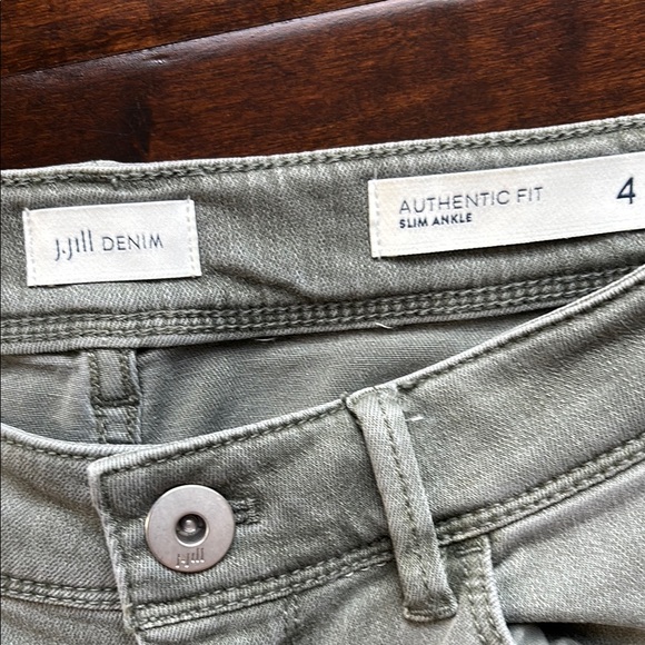 J. Jill Light Olive Jeans - Picture 11 of 12